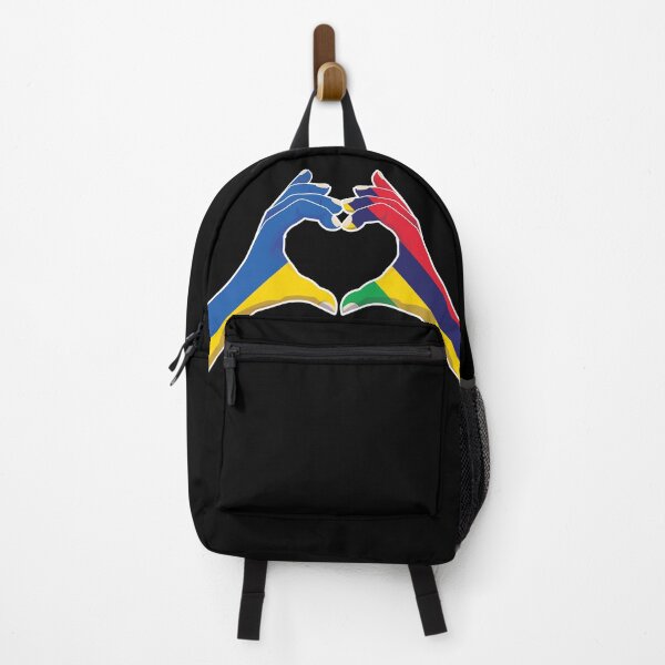 Item preview, Mauritius Mauritian Ukraine Ukrainian Love Heart Peace designed and sold by FlagX.
