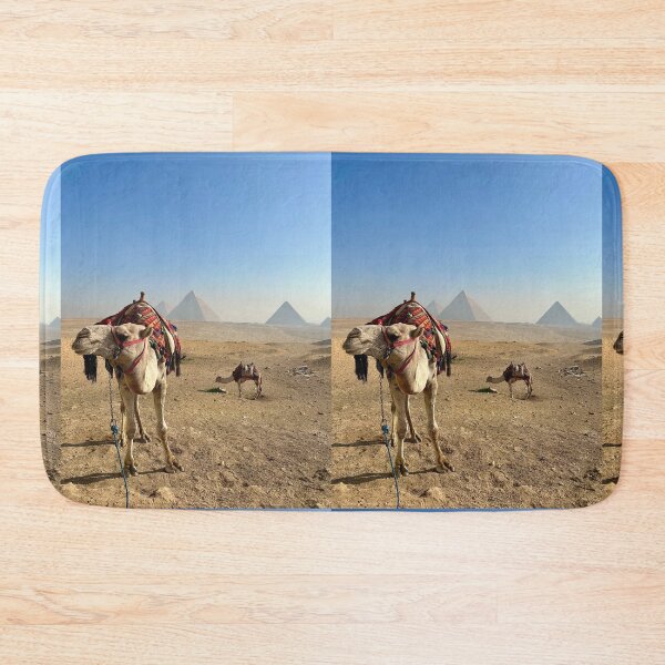 Item preview, Camels at Giza Plateau and the Ancient Egyptian Pyramids designed and sold by WanderingLife.