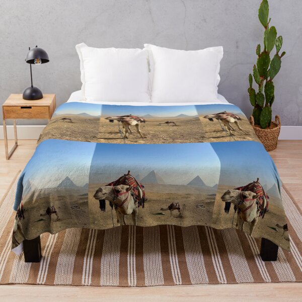 Item preview, Camels at Giza Plateau and the Ancient Egyptian Pyramids designed and sold by WanderingLife.