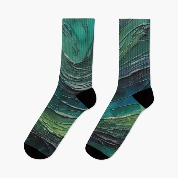 Item preview, Abstract Landscape Painting - Green Blue designed and sold by PixelPunny.