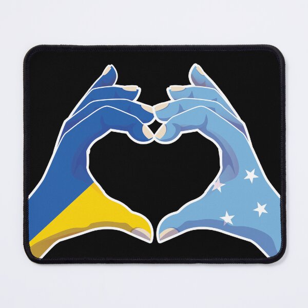 Item preview, Micronesia Micronesian Ukraine Ukrainian Love Heart Peace designed and sold by FlagX.