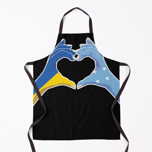 Item preview, Micronesia Micronesian Ukraine Ukrainian Love Heart Peace designed and sold by FlagX.