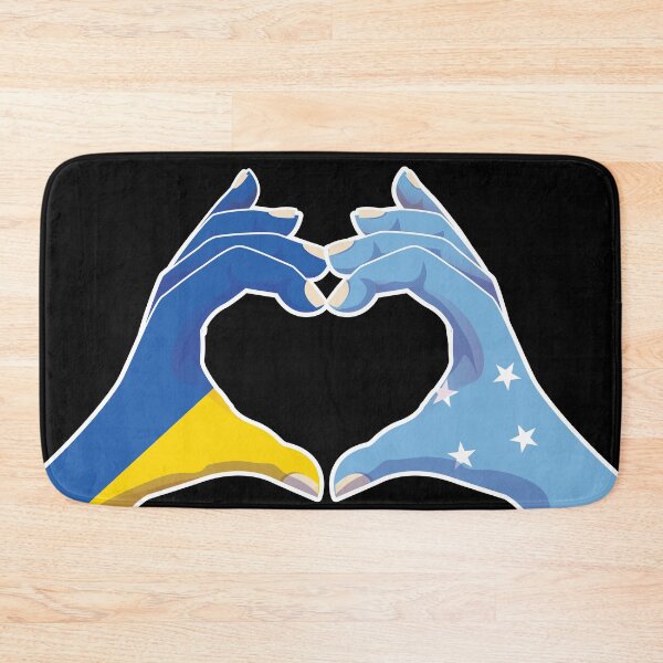 Item preview, Micronesia Micronesian Ukraine Ukrainian Love Heart Peace designed and sold by FlagX.