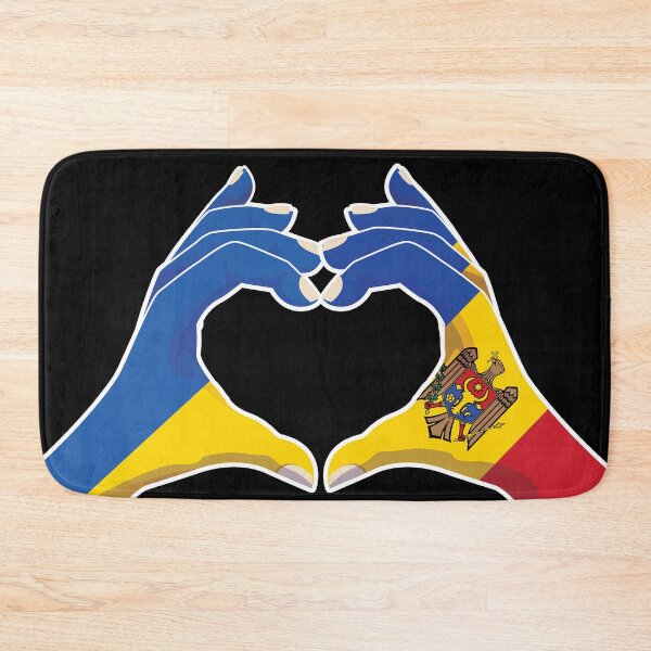 Item preview, Moldova Moldovan Ukraine Ukrainian Love Heart Peace designed and sold by FlagX.