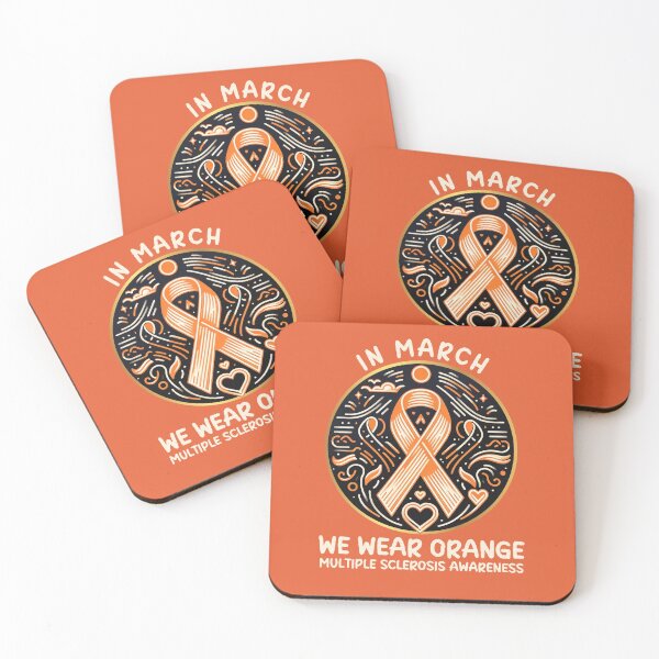 Item preview, In March We Wear Orange Multiple Sclerosis Supporter Month designed and sold by Chmielayka.
