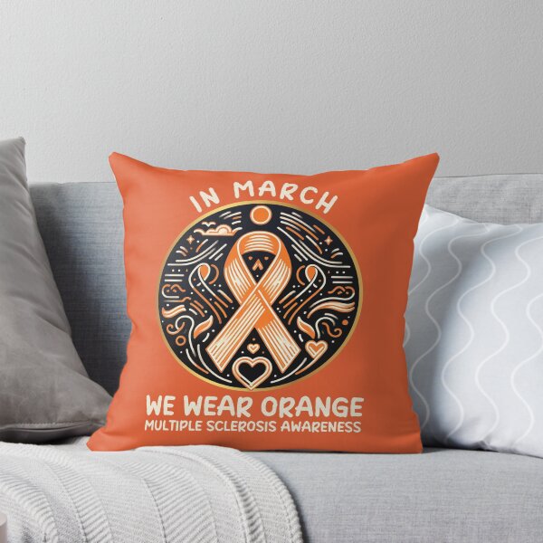 Item preview, In March We Wear Orange Multiple Sclerosis Supporter Month designed and sold by Chmielayka.