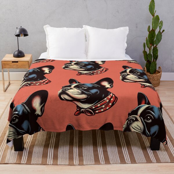 Item preview, French Bulldog Classic Retro Vintage Aesthetic Dog Art designed and sold by ElegantCat.