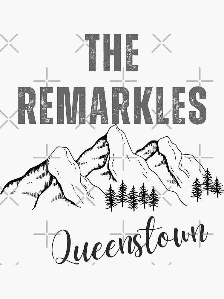 Thumbnail 3 of 3, Sticker, The Remarkables Queenstown designed and sold by placesonearth.