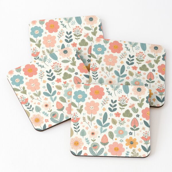 Item preview, Cute Floral Pattern - Colorful Flowers and Leaves  designed and sold by asbno19.