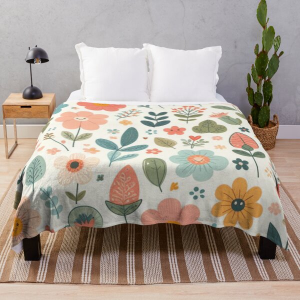 Item preview, Cute Floral Pattern - Colorful Flowers and Leaves  designed and sold by asbno19.