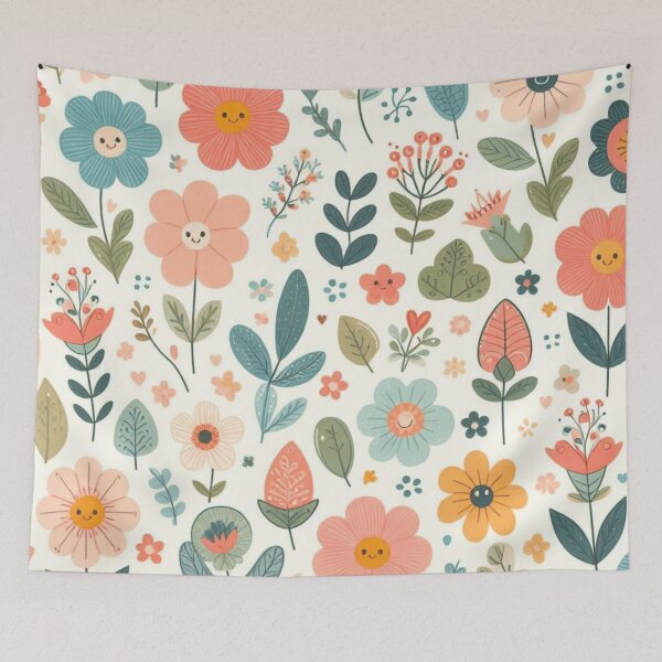 Item preview, Cute Floral Pattern - Colorful Flowers and Leaves  designed and sold by asbno19.