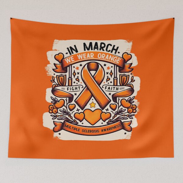 Item preview, Copy of In March We Wear Orange Multiple Sclerosis Supporter Month designed and sold by Chmielayka.