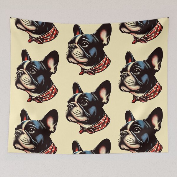 Item preview, French Bulldog Light Classic Retro Vintage Aesthetic Dog Art designed and sold by ElegantCat.