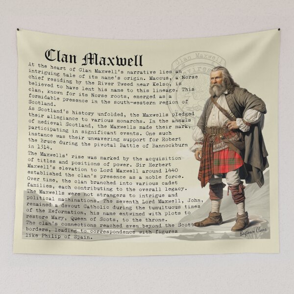 Item preview, Maxwell Scottish Clan History  designed and sold by BagTown Clans.