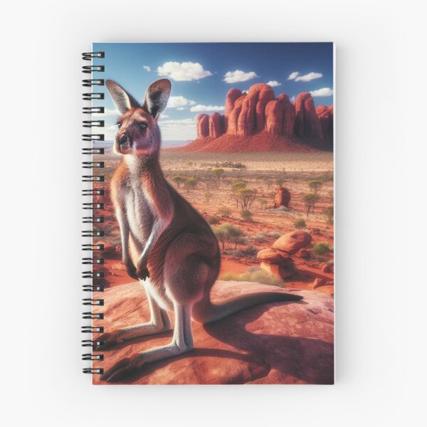 Item preview, Roo Resplendence - A Kangaroo's Graceful Stature in the Australian Outback designed and sold by ProgressMagnet.