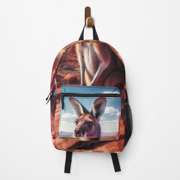 Item preview, Roo Resplendence - A Kangaroo's Graceful Stature in the Australian Outback designed and sold by ProgressMagnet.