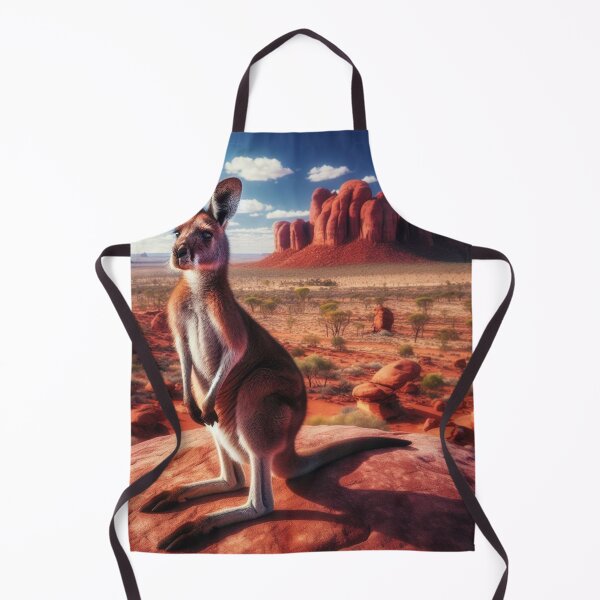 Item preview, Roo Resplendence - A Kangaroo's Graceful Stature in the Australian Outback designed and sold by ProgressMagnet.