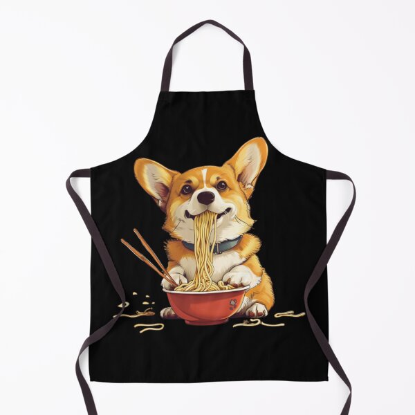 Item preview, Noodle-Loving Corgi - Whimsical Canine Cuisine Adventure designed and sold by delohill.