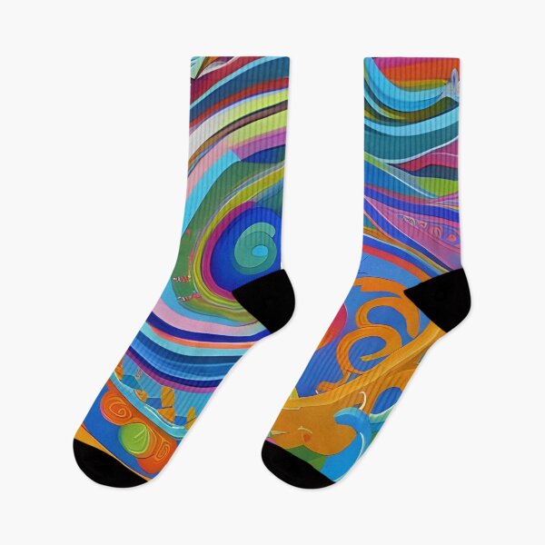 Item preview, Fog abstract Geometrics  colourful vibes  designed and sold by Coolparrotgirl.
