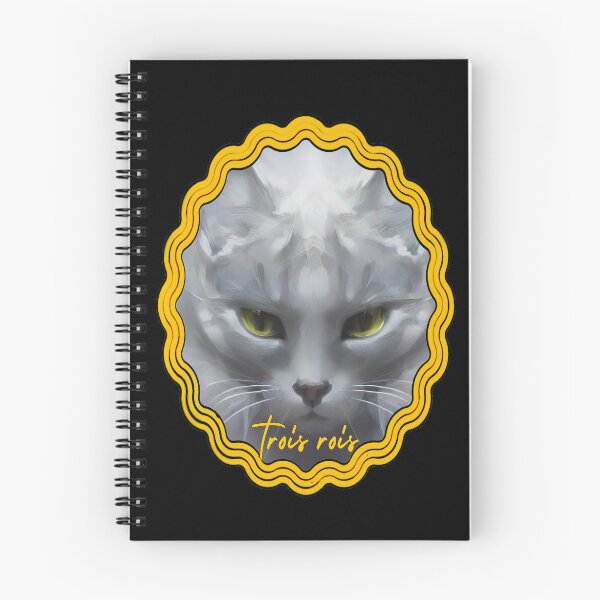 Item preview, Intense look of the cat as a gold frame sticker designed and sold by TroisRois.
