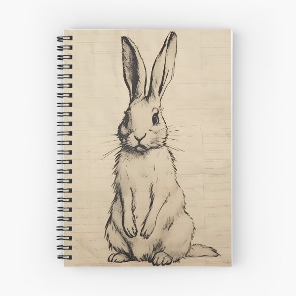 Item preview, Vintage Spring Rabbit Drawing - Vintage Easter Prints designed and sold by ptlsprntsdsgn.