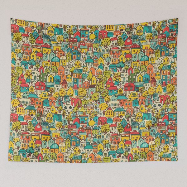Item preview, Houses Pattern For Kids designed and sold by sheprint.