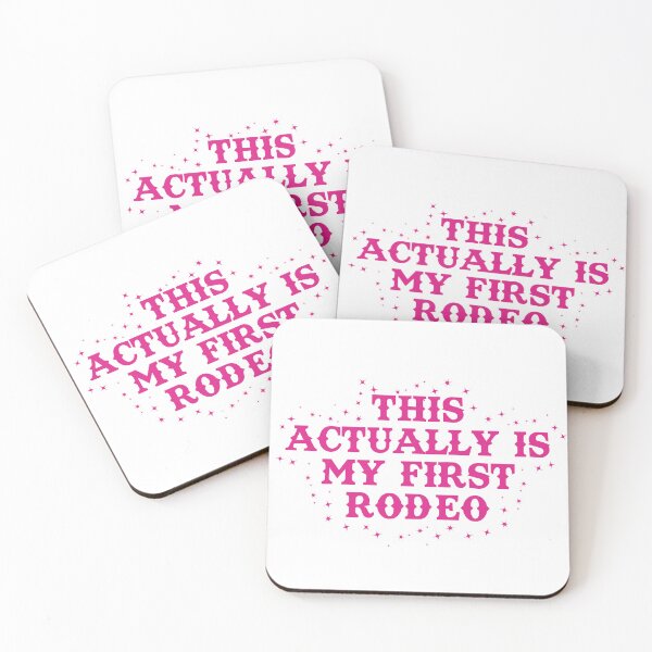 Item preview, This Actually Is My First Rodeo Pink designed and sold by OscarAndOphelia.