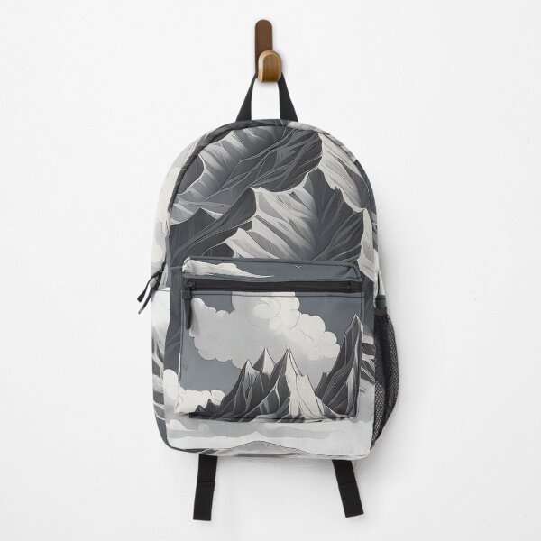 Item preview, Monochrome Wilderness Silhouettes Against the Timeless Sky designed and sold by ArtComixHaven.
