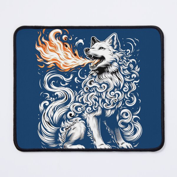 Item preview, Fiery Pup: Unleash the Flame-Filled Charm! designed and sold by JEK Designer ⭐⭐⭐⭐⭐ (5.0).