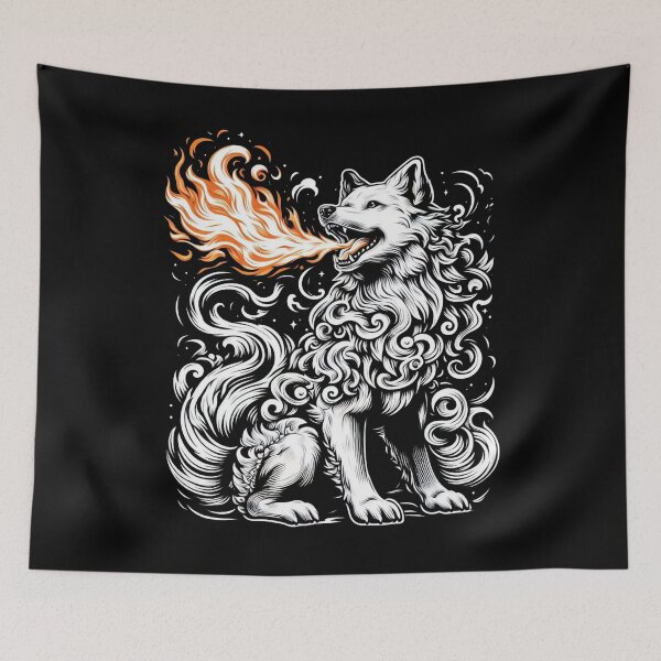 Item preview, Fiery Pup: Unleash the Flame-Filled Charm! designed and sold by JEK Designer ⭐⭐⭐⭐⭐ (5.0).