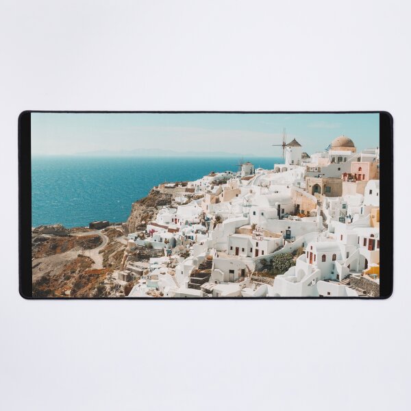 Item preview, Vibrant White Houses in Santorini Europe designed and sold by ShopJoel.