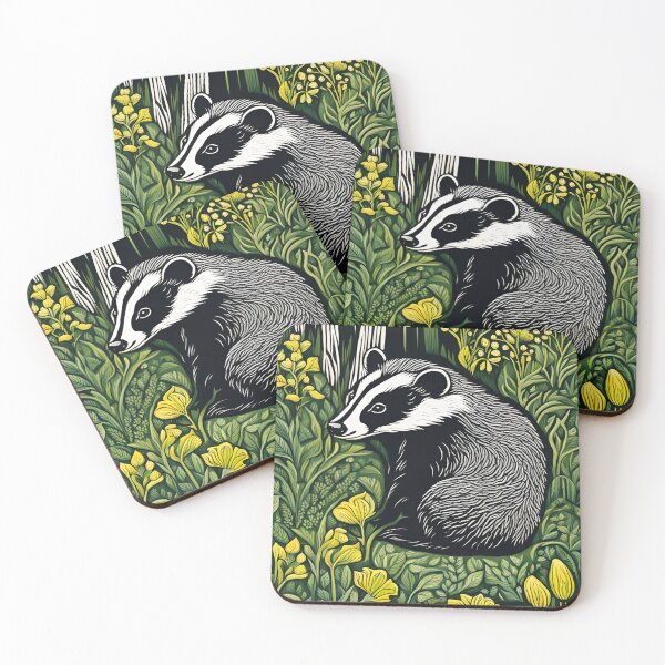 Item preview, Badger in the woods designed and sold by Green-Goddess-.