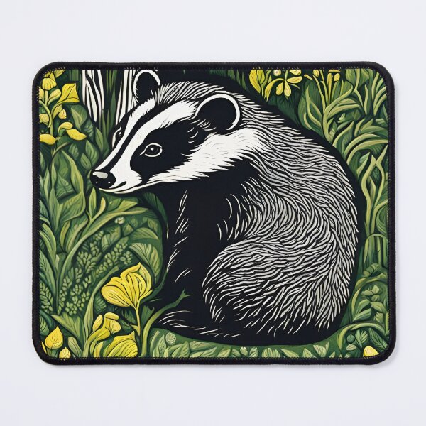 Item preview, Badger in the woods designed and sold by Green-Goddess-.
