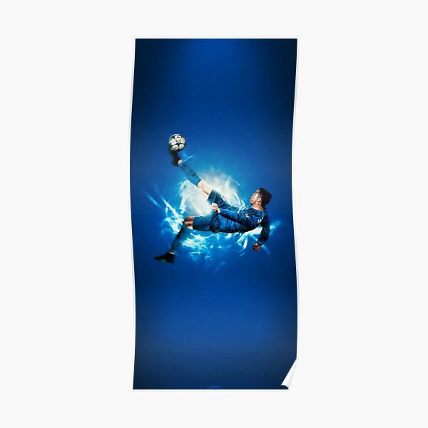 Ronaldo Bicyclette coup de pied Poster