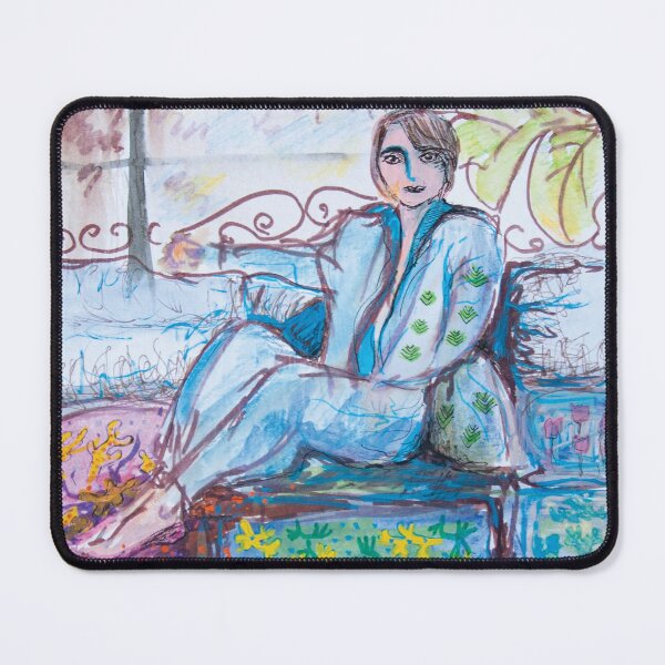 Item preview, Bossy lady in blue for international womens day designed and sold by artbyolak.
