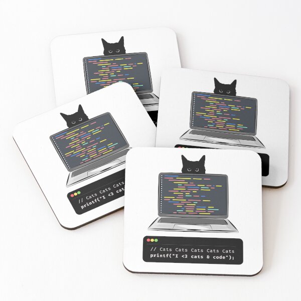 Item preview, I <3 Cats and Code designed and sold by GoblinBoutique.