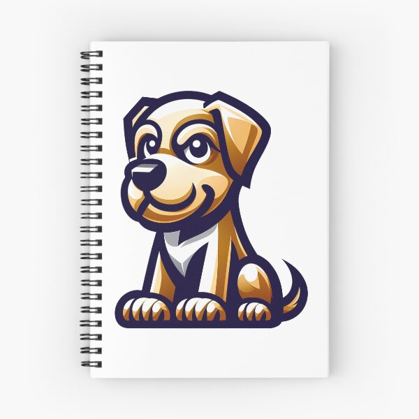 Artikelvorschau, Brauner Cartoon Hund grinst entworfen und verkauft von AD-Digital-Art.