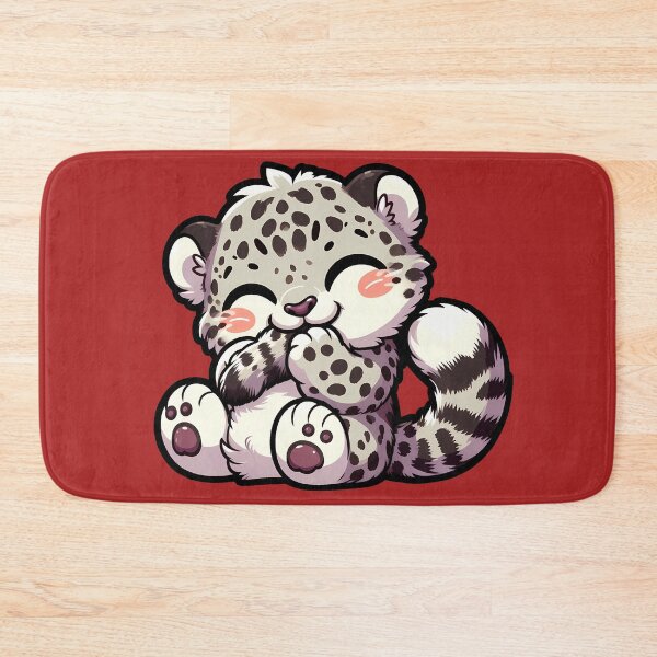 Item preview, Cute Kawaii Snow Leopard designed and sold by Irbisinthebox.
