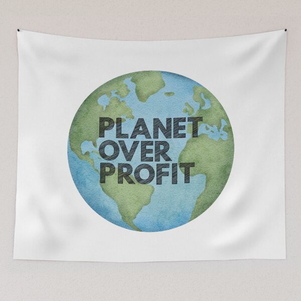 Item preview, Planet Over Profit designed and sold by LyndaNoel Design.