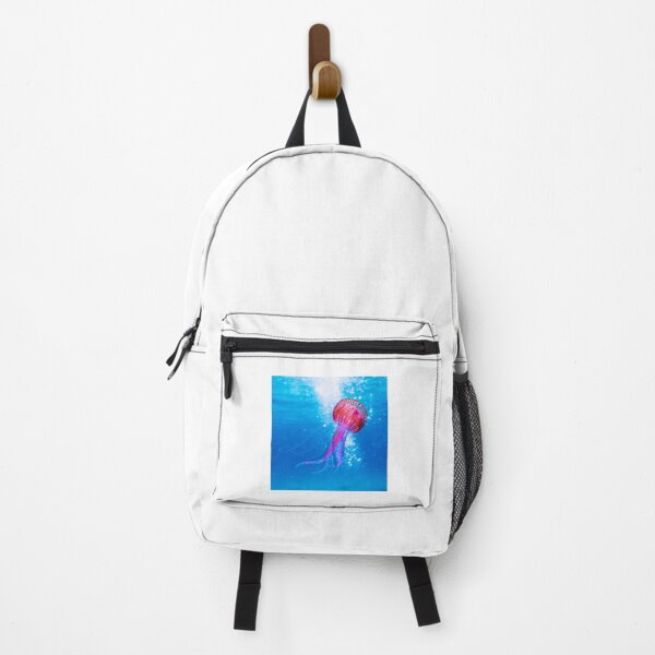 Item preview, Vibrant Colourful Jellyfish in the Blue Ocean  designed and sold by ShopJoel.