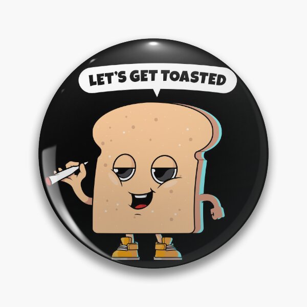 Item preview, Let's get toasted - funny toast (on dark colors) designed and sold by messy-nessie.