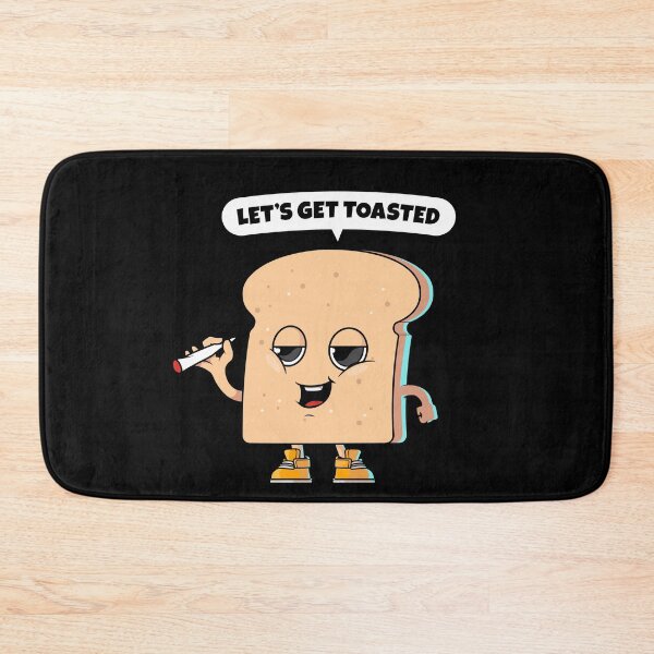 Item preview, Let's get toasted - funny toast (on dark colors) designed and sold by messy-nessie.