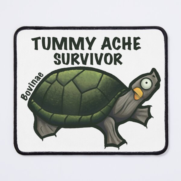 Item preview, Tummy ache survivor turtle designed and sold by Bovinae Art.