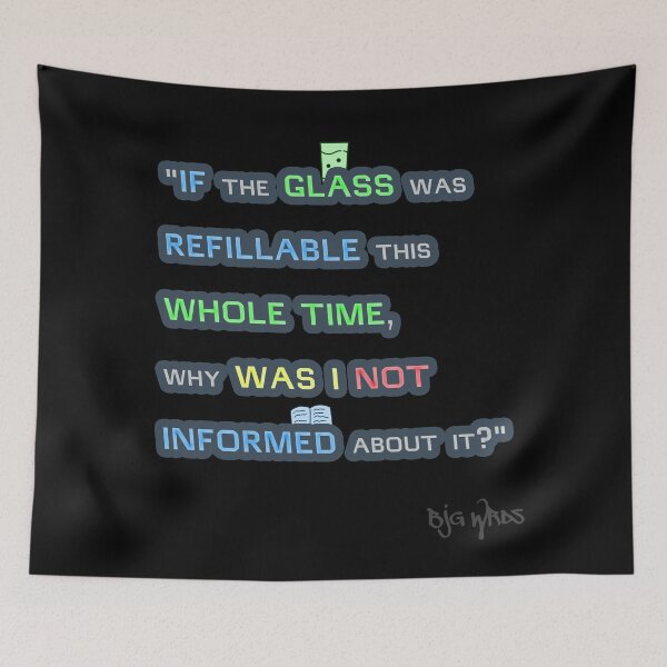 Item preview, "IF the GLASS..." Quote 01/09/2024 designed and sold by BJGWRDS.