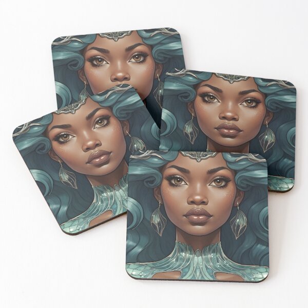 Item preview, Black Mermaid Queen designed and sold by CRAFTER-MEDIA.