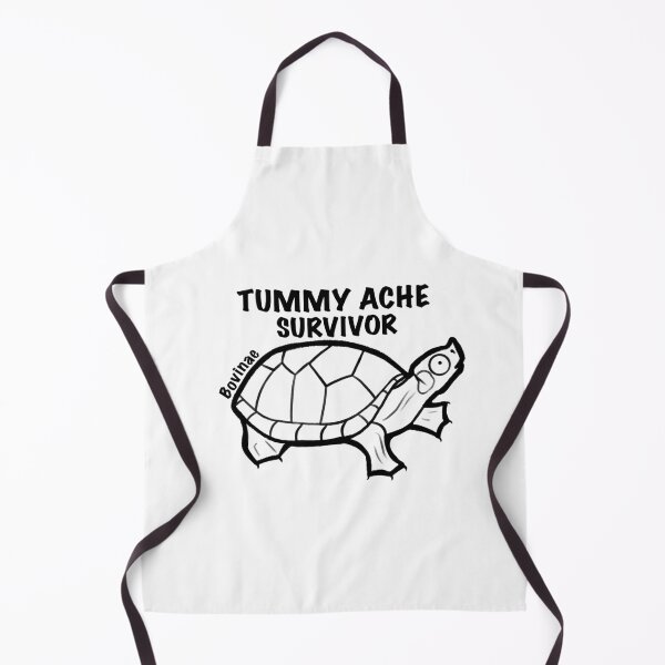 Item preview, Tummy ache survivor turtle outline designed and sold by Bovinae Art.