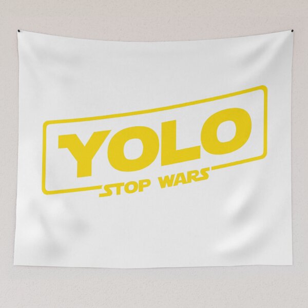 Item preview, YOLO STOP WARS - Solo Parody, Stop Wars You Only Live Once, Anti War T-Shirt designed and sold by prezziefactory.