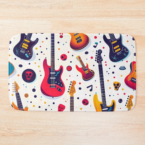 Item preview, Abstract pattern with guitars designed and sold by aivisionsart.