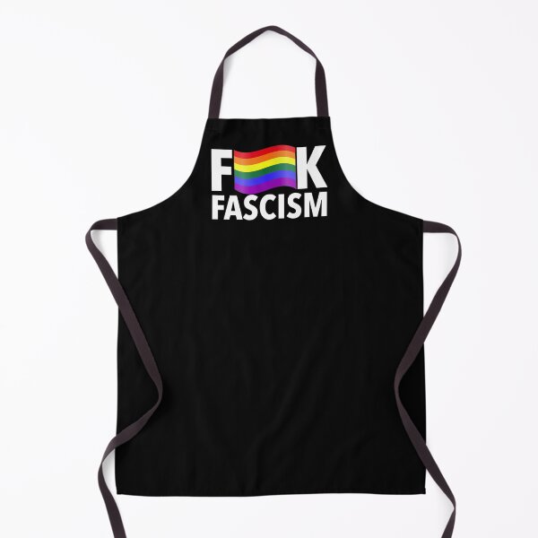 Item preview, F Fascism - Censored with Gay Pride Flag (curved) designed and sold by Thelittlelord.