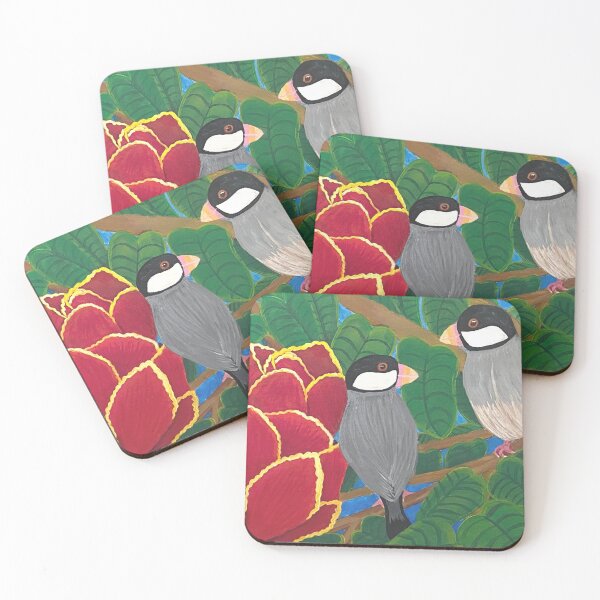 Item preview, Java Finches in African Tulip designed and sold by MakingsByMarcene.